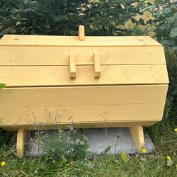 Unique and ubiquitous outdoor garbage protector.