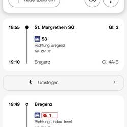 Fahrpläne beschreiben dan Start- und Zielort. Die Reisedauer und wo man umsteigen SOLLTE..🥴