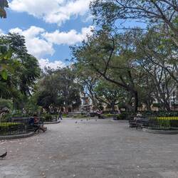 The central park of Antigua