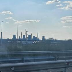 Lots of industry surrounding the city!