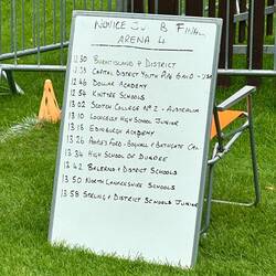 Order for Final Performances - Kintyre did not appear but ended up performing later in the order.