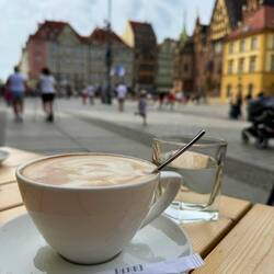 Cappuccino! In the central square