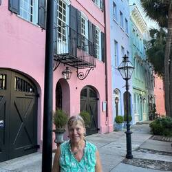 Die "Rainbow Row" in Charlestown