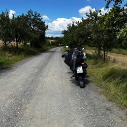Umweg mit Schotter
