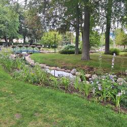 Hübsch angelegte Parkanlage