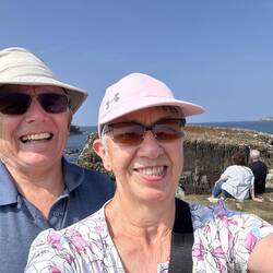 A selfie featuring Cranes and Puffins!