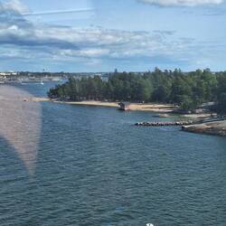 Ankunft in Helsinki - die ersten Schären.