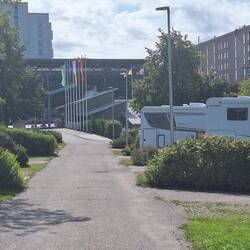 Der Campingplatz - nicht weit von der Ostsee.
