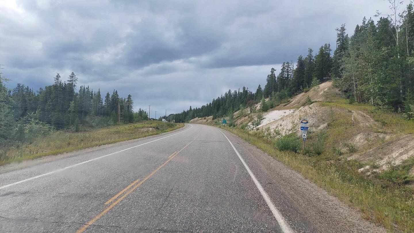 Die letzten Meter auf dem Alaska Hwy