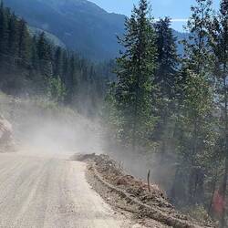 Road to Salmon Glacier