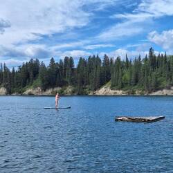 Da wird erstmal das neue SUP getestet...Endergebnis 5⭐️