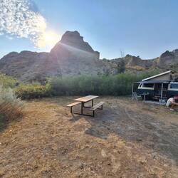 abgeschiedenes Camping