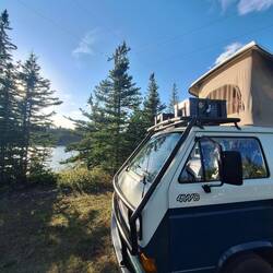 Wildcampen hinter Calgary, direkt am See