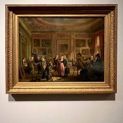 Famous art of rooms of famous art. Instagram painting