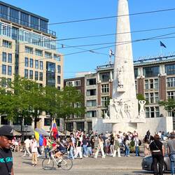 The Dam. Very much the center of Amsterdam political life