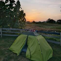 Sonnenaufgang am Big House in Kroatien.