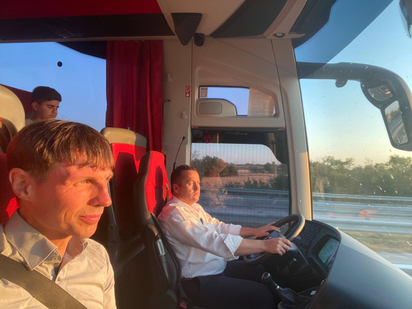 Pole-Position im Bus