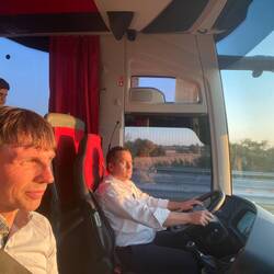 Pole-Position im Bus