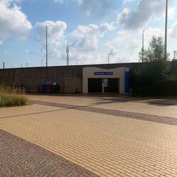 Entrance to the train station