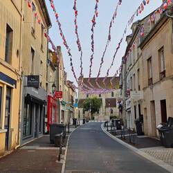 Versieringen in Ouistreham.