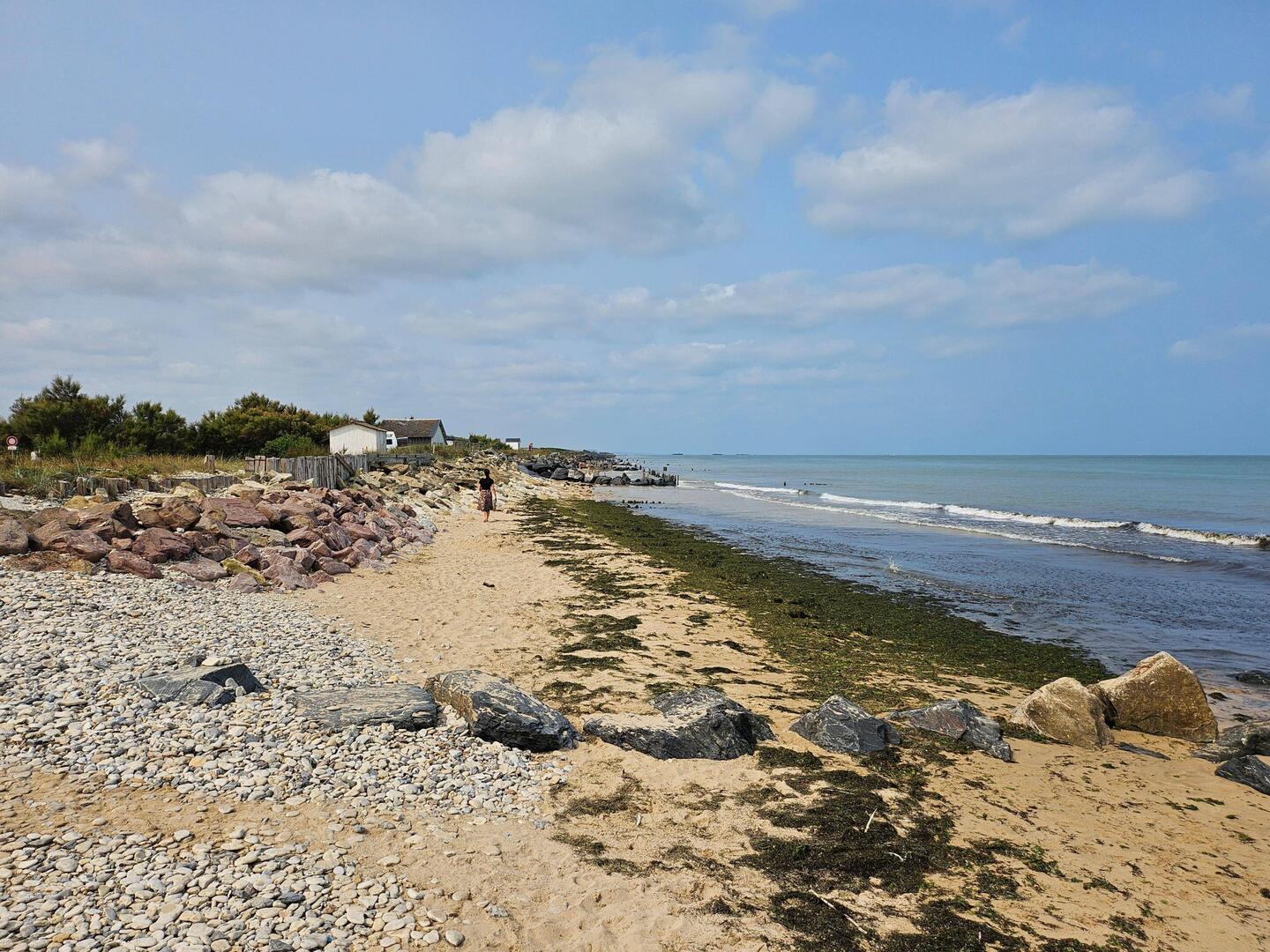 Weinig strand, maar wel een prachtig plaatje.