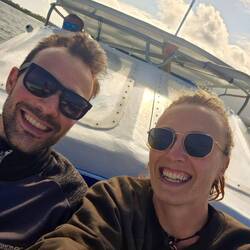 Premiumplätze vorne im Boot auf der Rückfahrt