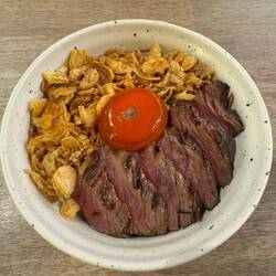 Wagyu beef on rice