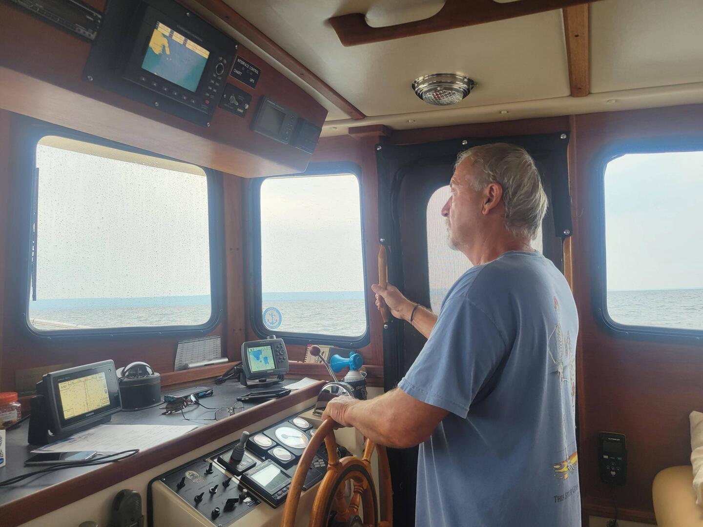 Wind and rain aren't our favorites but still a good travel morning.
