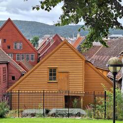 Back of the buildings in Bryggen which was the trading centre