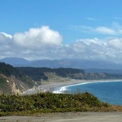 View on my hike. The Oregon Coast looking towards Orford
