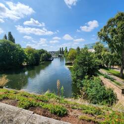 View from the roof of the dam
