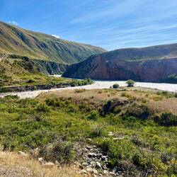 La confluenza dei due fiumi Naryn