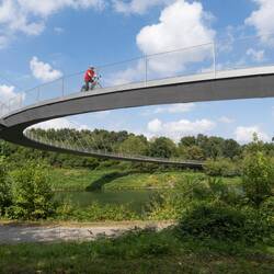 Grimberger Sichel - Endpunkt der Erzbahntrasse am Rhein-Herne-Kanal