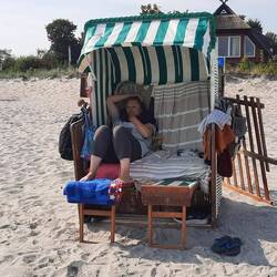 ...so lässt es sich am Strand wohnen.. 🙂