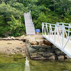 Stairs to top of Wickets Island