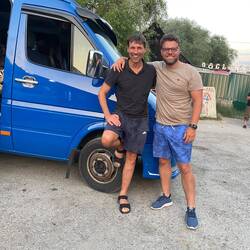 Zwischenstopp auf der 8-stündigen Fahrt nach Borjomi