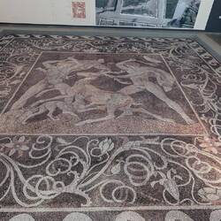 Once of the mosaics preserved in the museum