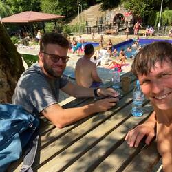 I'm Schwimmbad von Borjomi
