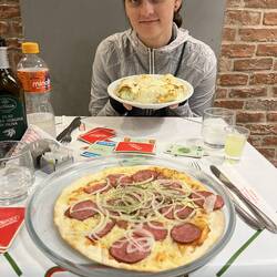 Ein Teil unserer "Eat pizza around the world"-Challenge