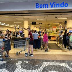 Einer unserer Stammsupermärkte in Copacabana...