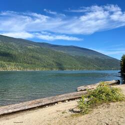 Lake Revelstoke at our campsite
