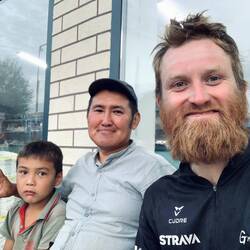 Selfie with little kid and Tim
