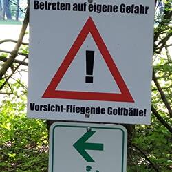 unterwegs kreuzten wir den Golfplatz Bad Orb
