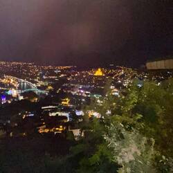 Blick auf die abendliche Altstadt