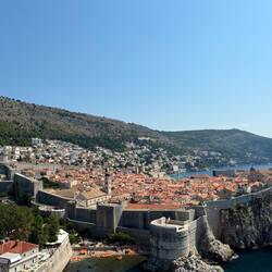 View with the wall we walked earlier