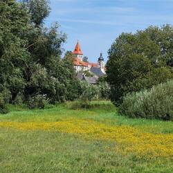Die Burg in Brand...
