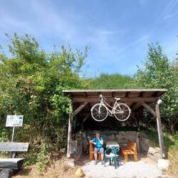 Toller Pausenplatz, nicht nur für Radler!