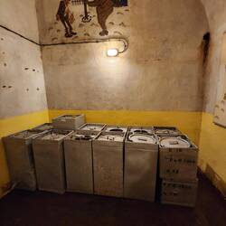 The food supply would have provided food for the 600 men for 3 months