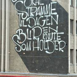 Ich werde mich anstrengen bis der Tag zu einem Knoten wird der hält.