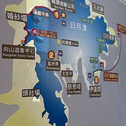 Moon on the left, sun on the right